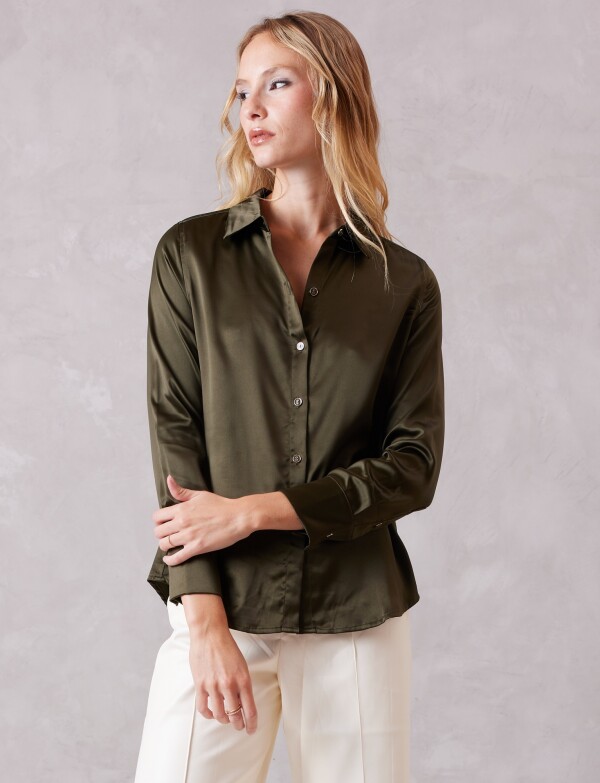 Camisa Saten OLIVA