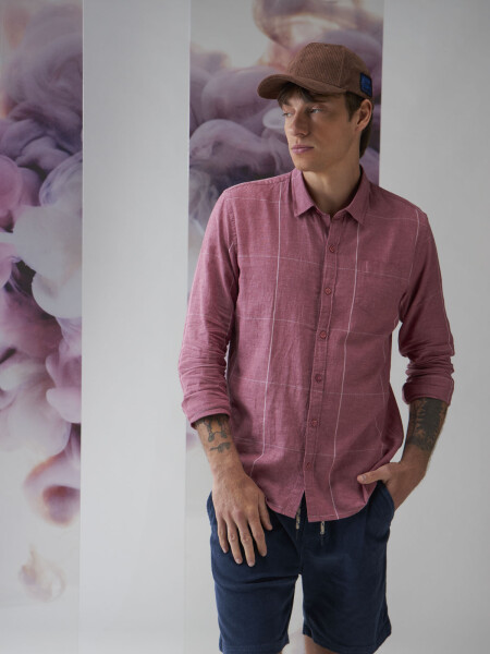 SHIRT SAVANNAH 4.0 CUADROS CARMESI