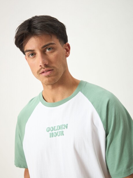 REMERA COMBINADA BLANCO