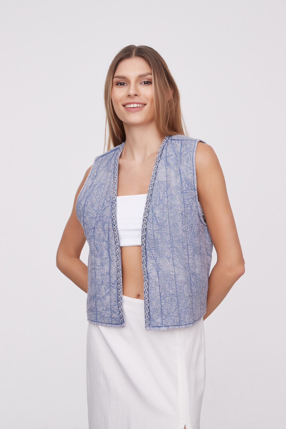 Chaleco Hibiscuss Estampado 1