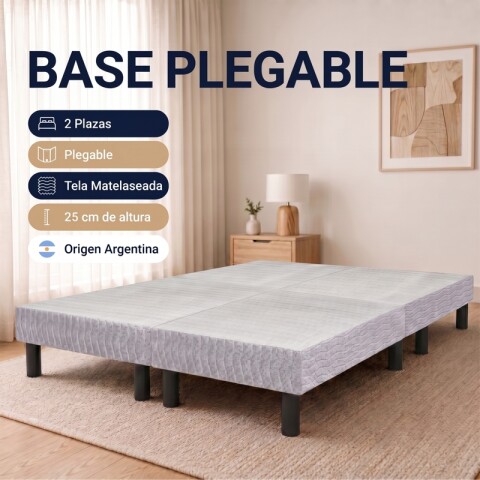 Base Box Plegable Para Sommier 2 Plazas 140 x 190 cm | Transporte Práctico y Armado Rápido Base Box Plegable Para Sommier 2 Plazas 140 x 190 cm | Transporte Práctico y Armado Rápido