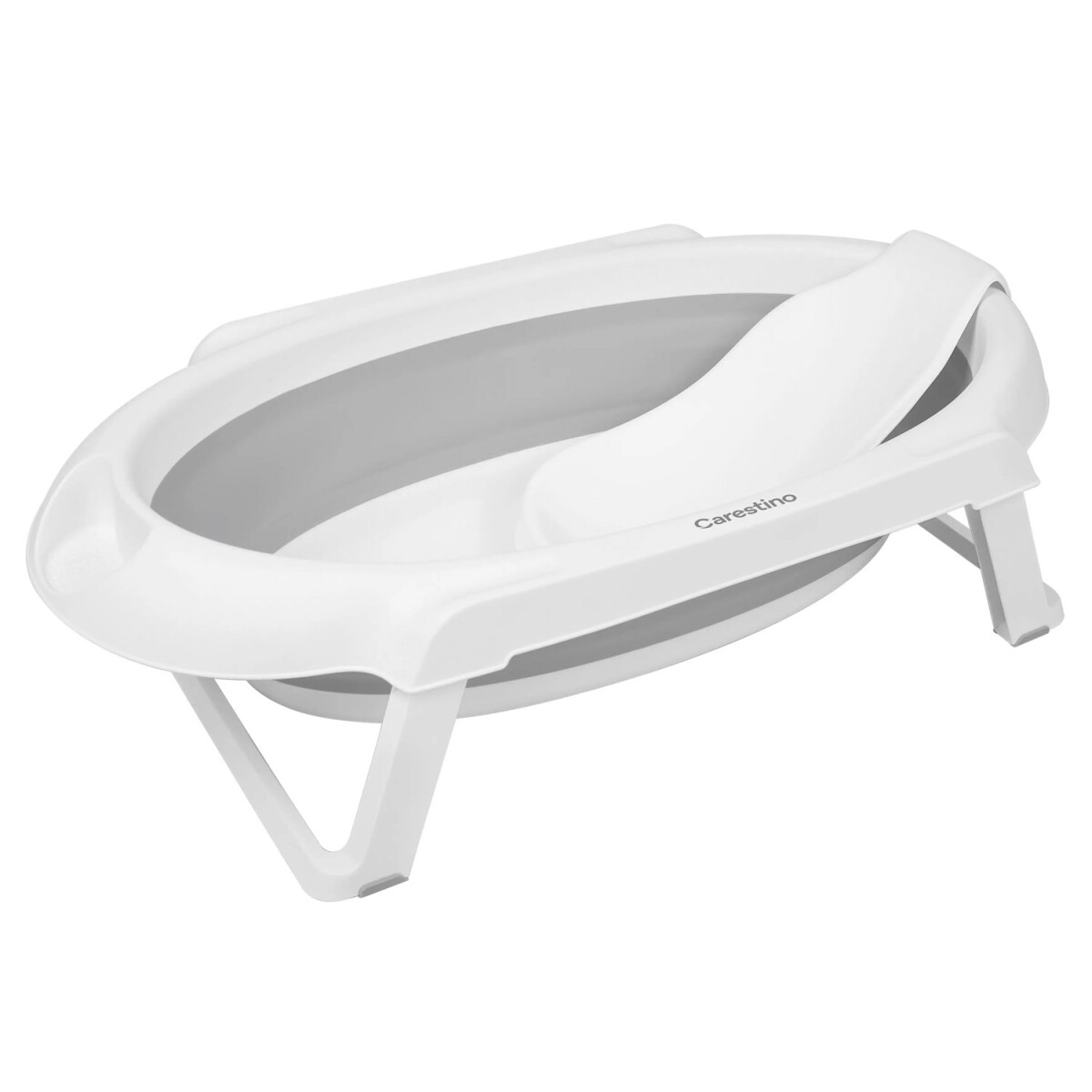 Bañera Plegable con Soporte para Bebé Carestino 30 Litros - Gris 