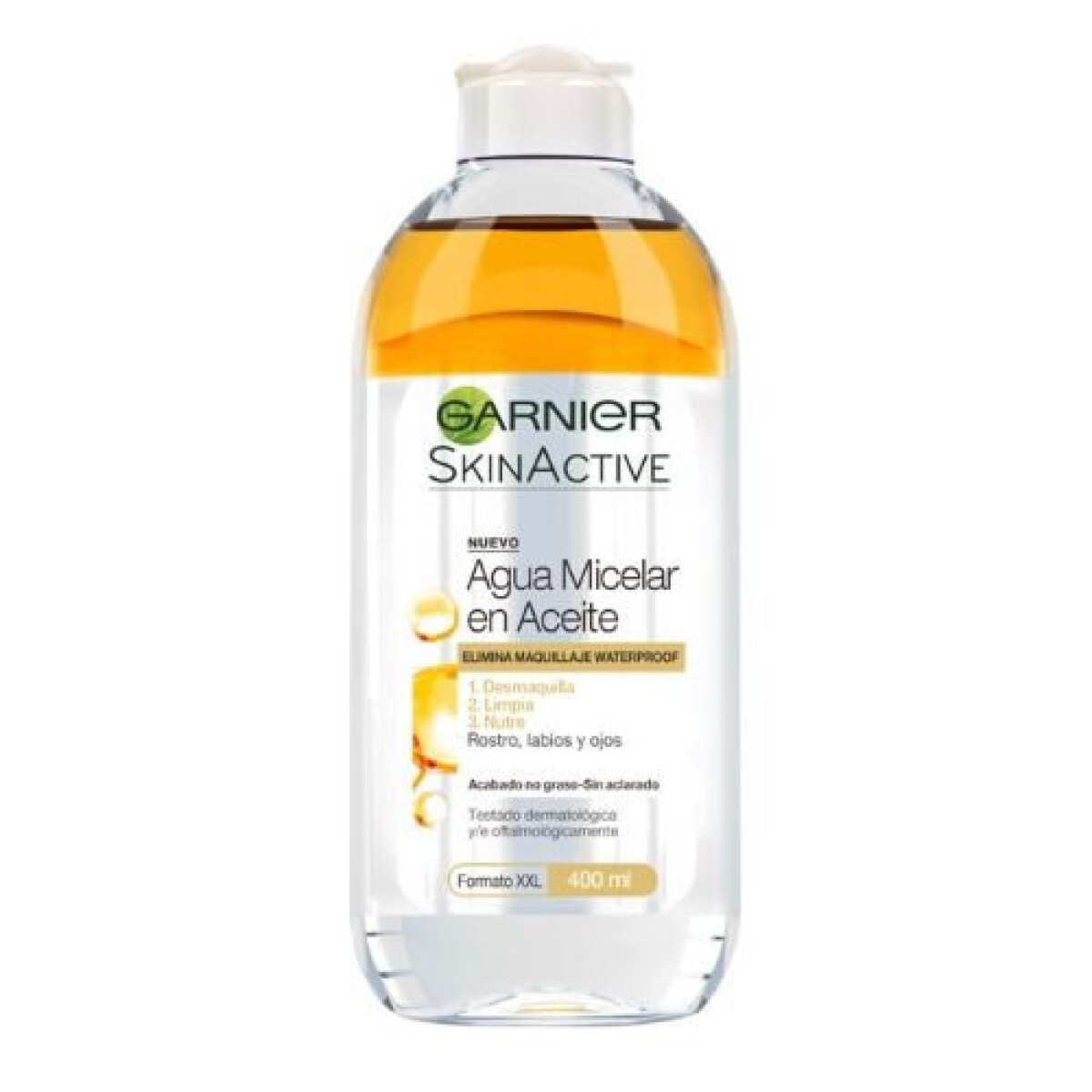 Agua Micelar Garnier Bifásica 400 ml – Desmaquillado Profundo