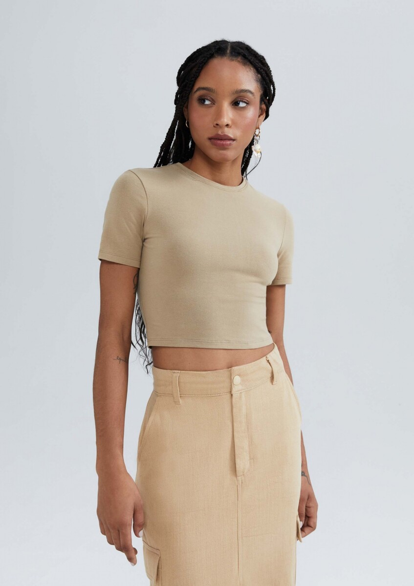 BLUSA MM FEM - MARRÓN MEDIO 