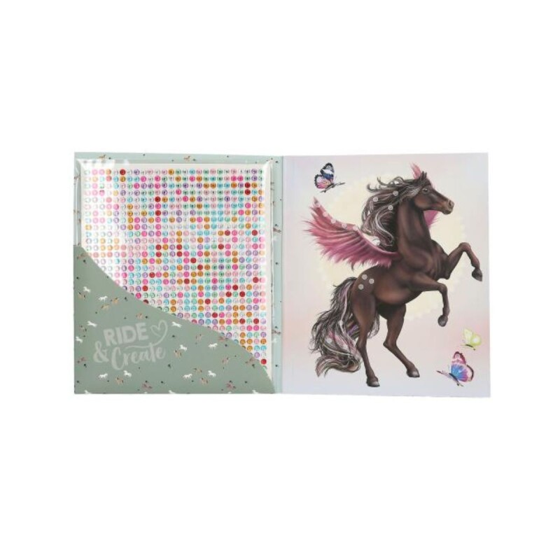 Libro con stickers gemas para crear Top Model - Miss Melody Libro Con Stickers Gemas Para Crear Top Model - Miss Melody