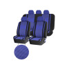 Cubreasientos De Tela Y Malla 9 Piezas Azul Con Negro Cubreasientos De Tela Y Malla 9 Piezas Azul Con Negro