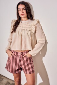 Blusa Con Volados Arena
