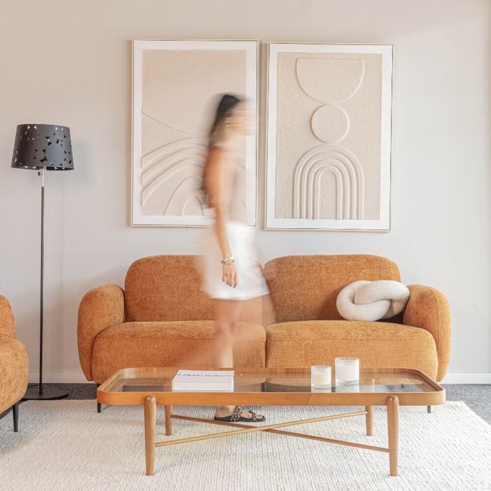 Sofá Giovanni / Terracota - 2 cuerpos Sofá Giovanni / Terracota - 2 cuerpos