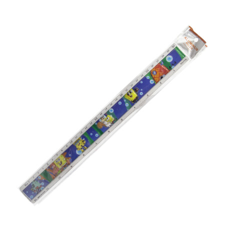 Regla de Aluminio 30cm DiseÃÂ±o Infantil con Relieve