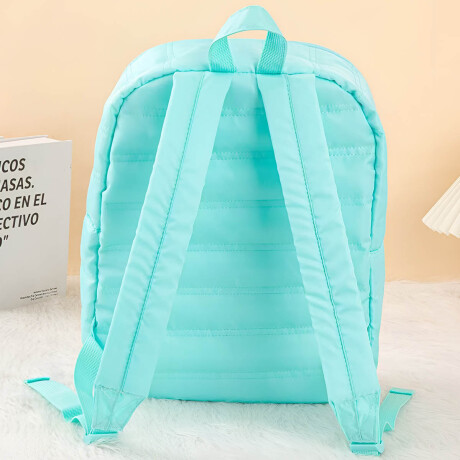 Mochila Urbana Expert + Cartuchera Set Puffer Celeste