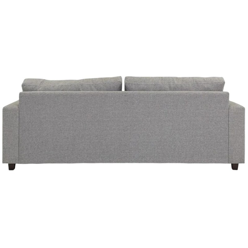 Sofa 3 cuerpos tela tramada gris con puntos negros y crudos. Sofa 3 cuerpos tela tramada gris con puntos negros y crudos.