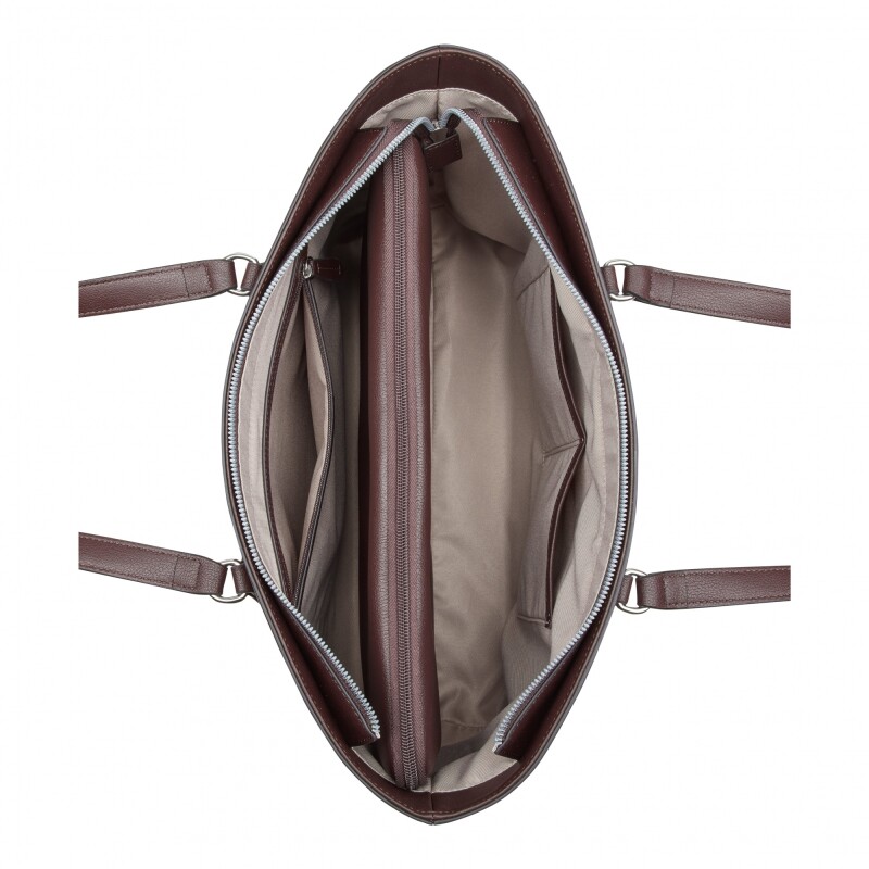 Nyra 2 In 1 Tech Tote Raisin