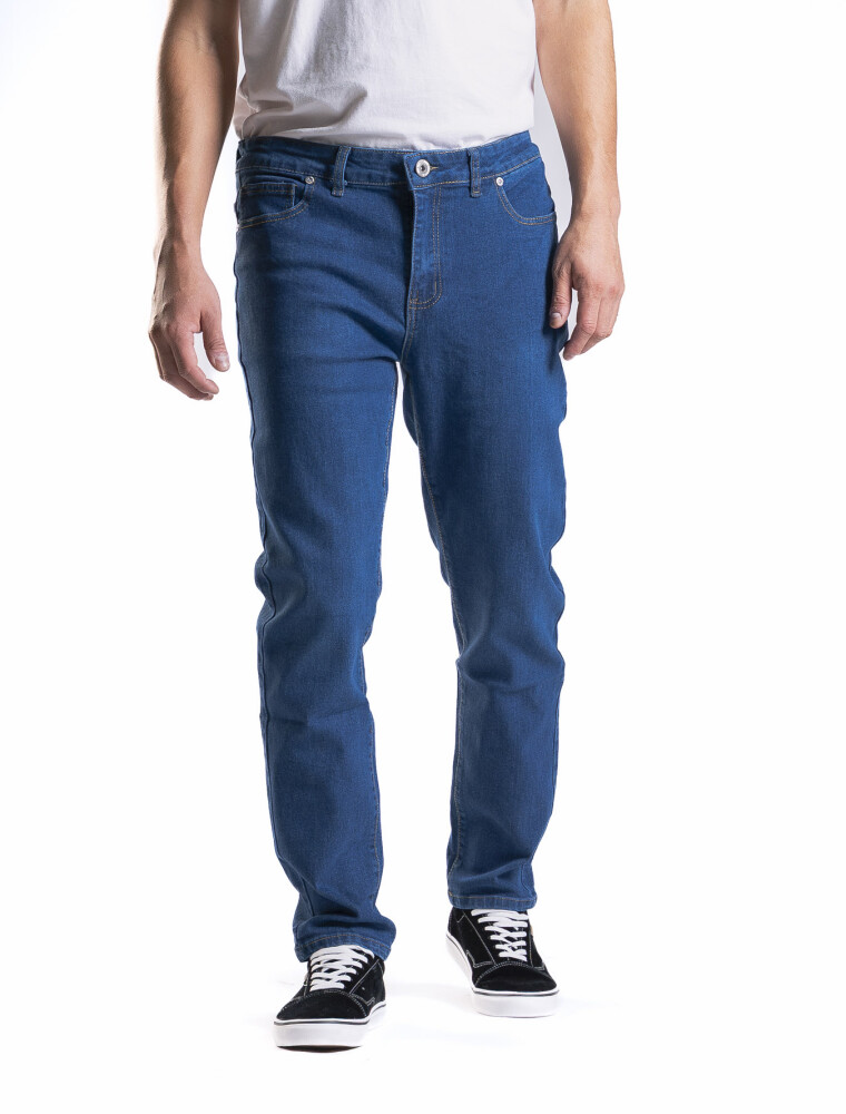 Jean Regular Fit Largo 30 Azul