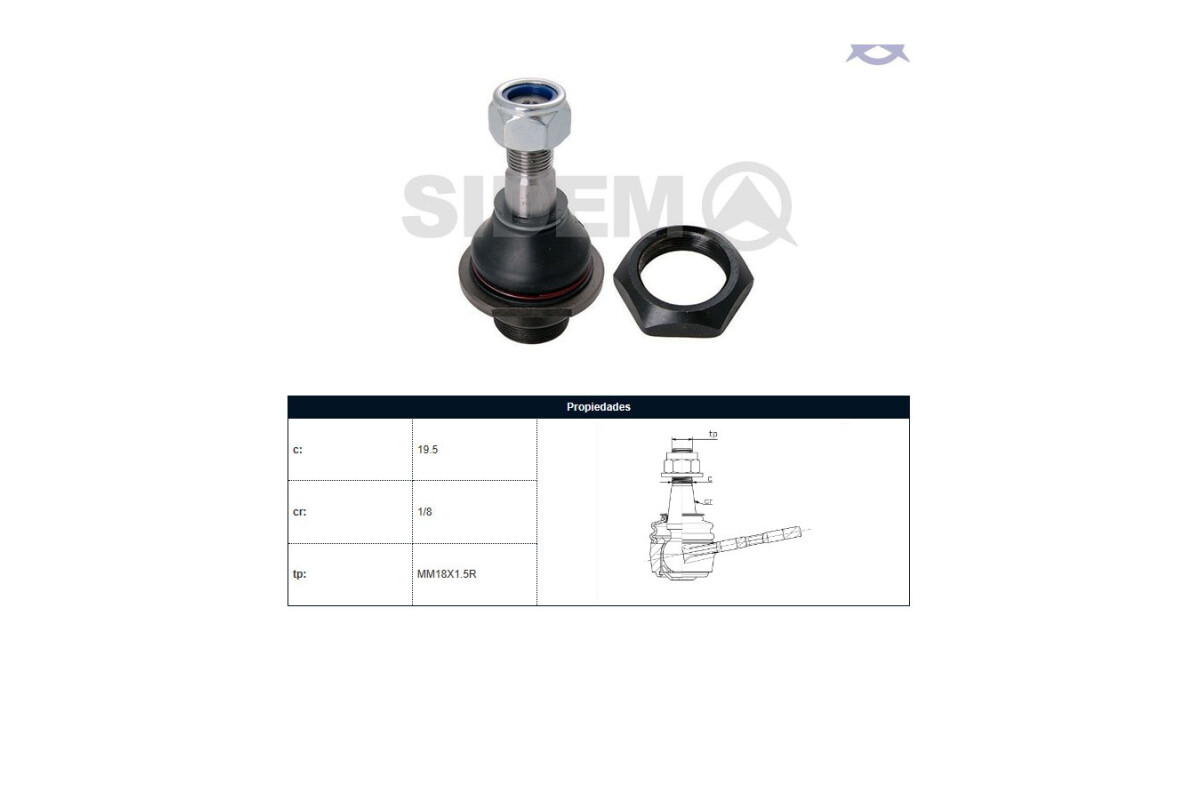 Rotula Del Nissan D22 98-25 Der/Izq Rotula Del Nissan D22 98-25 Der/Izq