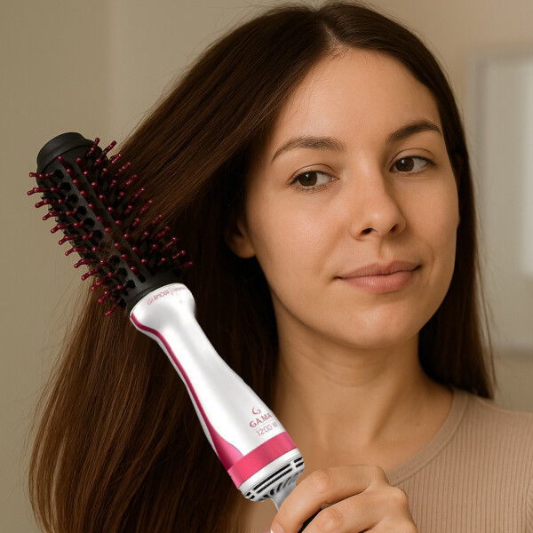Cepillo Secador Gama Modelador Glamour 3d-my CEPILLO GAMA GLAMOUR ROSA