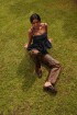 Balloon Top Jean Oscuro