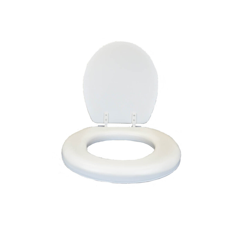 Asiento De Inodoro Acolchonado Universal BLANCO