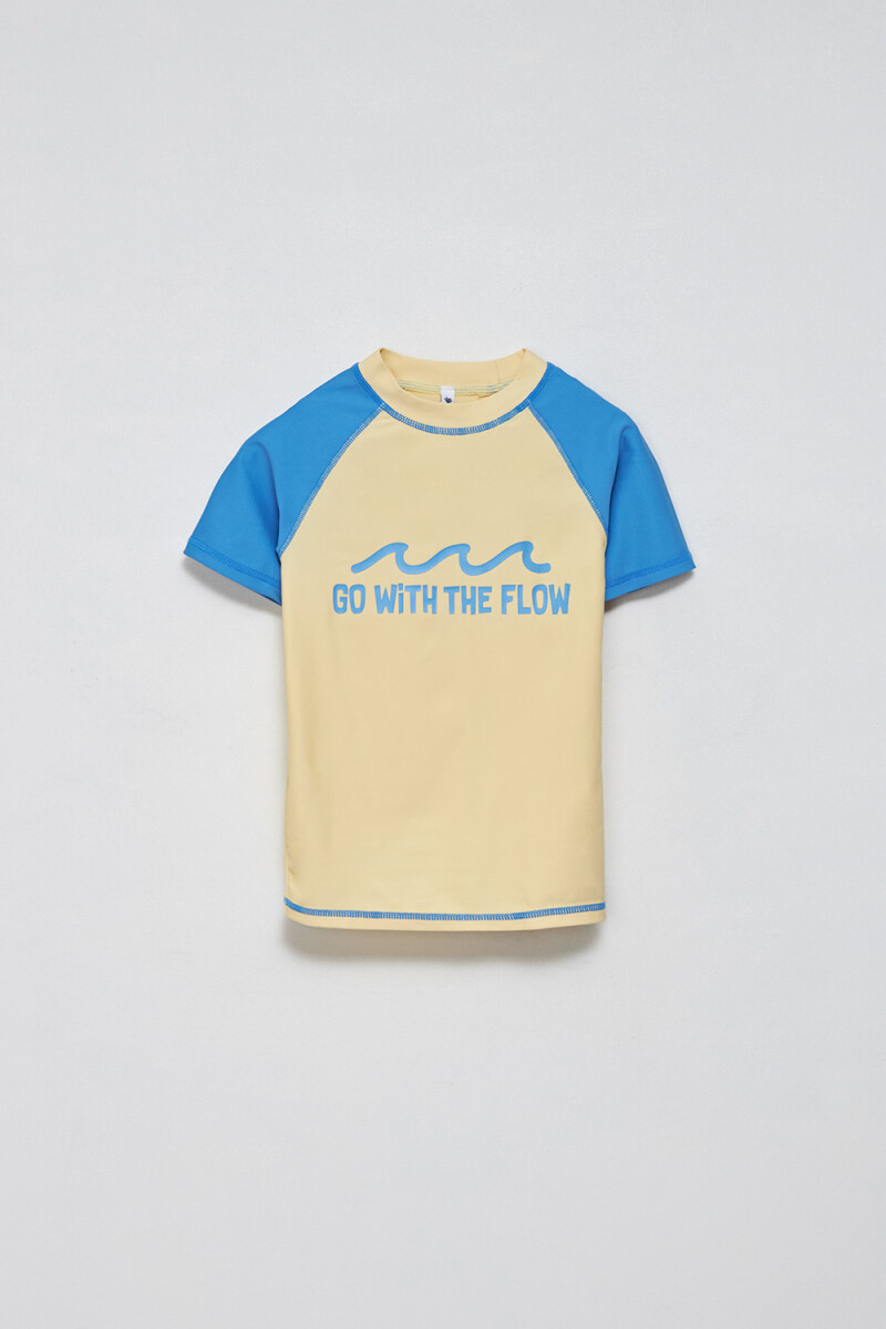 Camiseta UV manga corta Flow - Limón