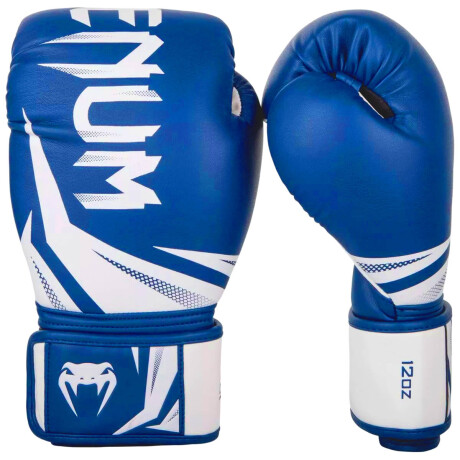 Guantes De Boxeo Venum Elite Profesionales Azul/Blanco