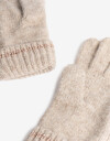 Guantes Tejidos Par De Guantes Tejidos Con Detalle De Raya De Lurex - Combinacion Bicolor