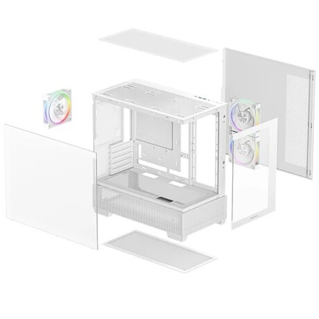 Gabinete Deepcool CG380 3F Blanco 001