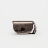 Mini Bag The Circle En Cuero Grabado Snake Metalizado Metalizado