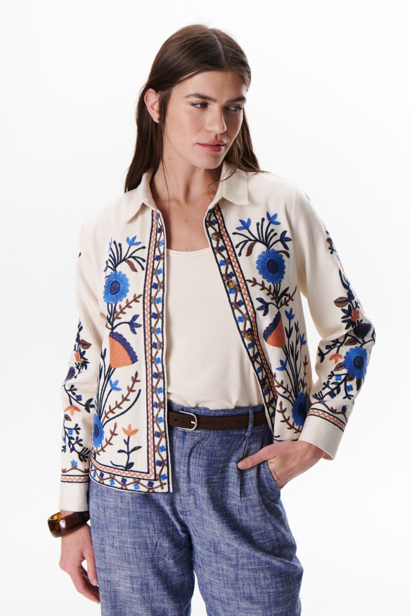 CHAQUETA MARGA AZUL