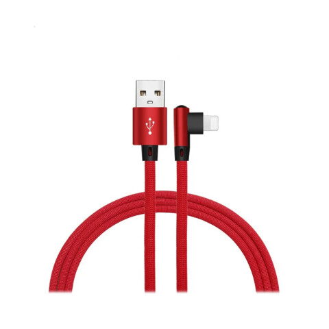 Cable Datos Usb A Tipo C Super Reforzado Lateral Marvo Variante Color Rojo