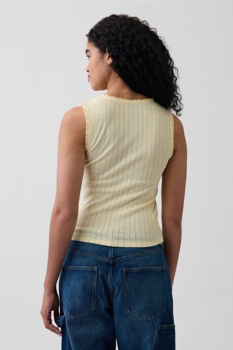 Musculosa Pointelle Mujer Maize