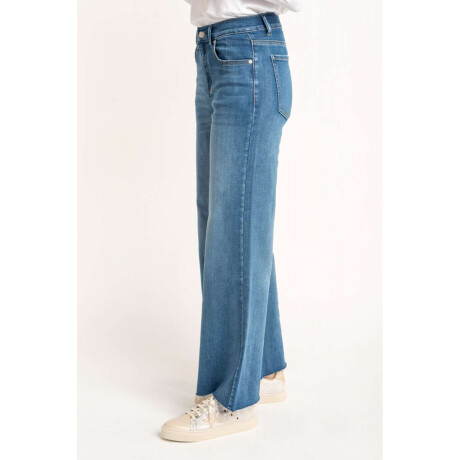 Jean Flared Wide Leg Denim