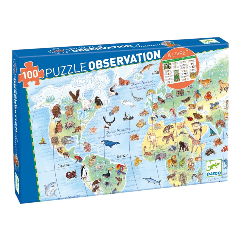 Puzzle Observación Animales del Mundo Djeco Puzzle Observación Animales del Mundo Djeco