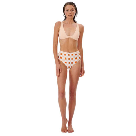 Bikini Rip Curl Surf Check Hi Cheeky Naranaja