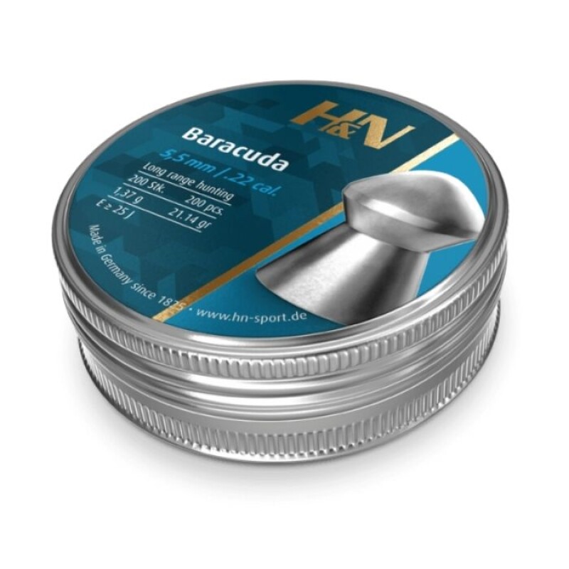 Chumbos Hyn Baracuda Calibre 5,5mm, 21.14 Gr. , 200 Unidades Chumbos Hyn Baracuda Calibre 5,5mm, 21.14 Gr. , 200 Unidades