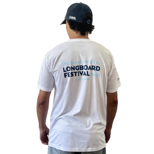 Remera Longboard Festival Oficial - Blanco Remera Longboard Festival Oficial - Blanco