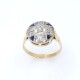 Anillo oro 18k brillantes, diamantes , zafiros sintéticos Anillo oro 18k brillantes, diamantes , zafiros sintéticos