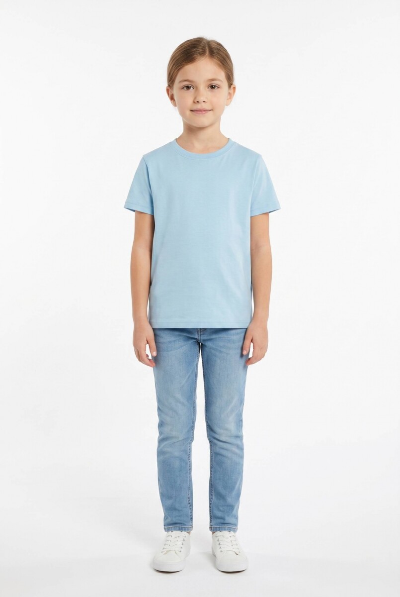 Remera cuello redondo ICONIC 150 - Celeste 