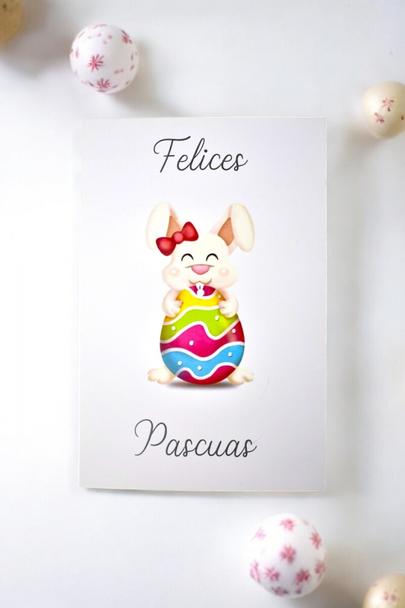 Tarjeta pascua 10x15 - DISEÑO 1 