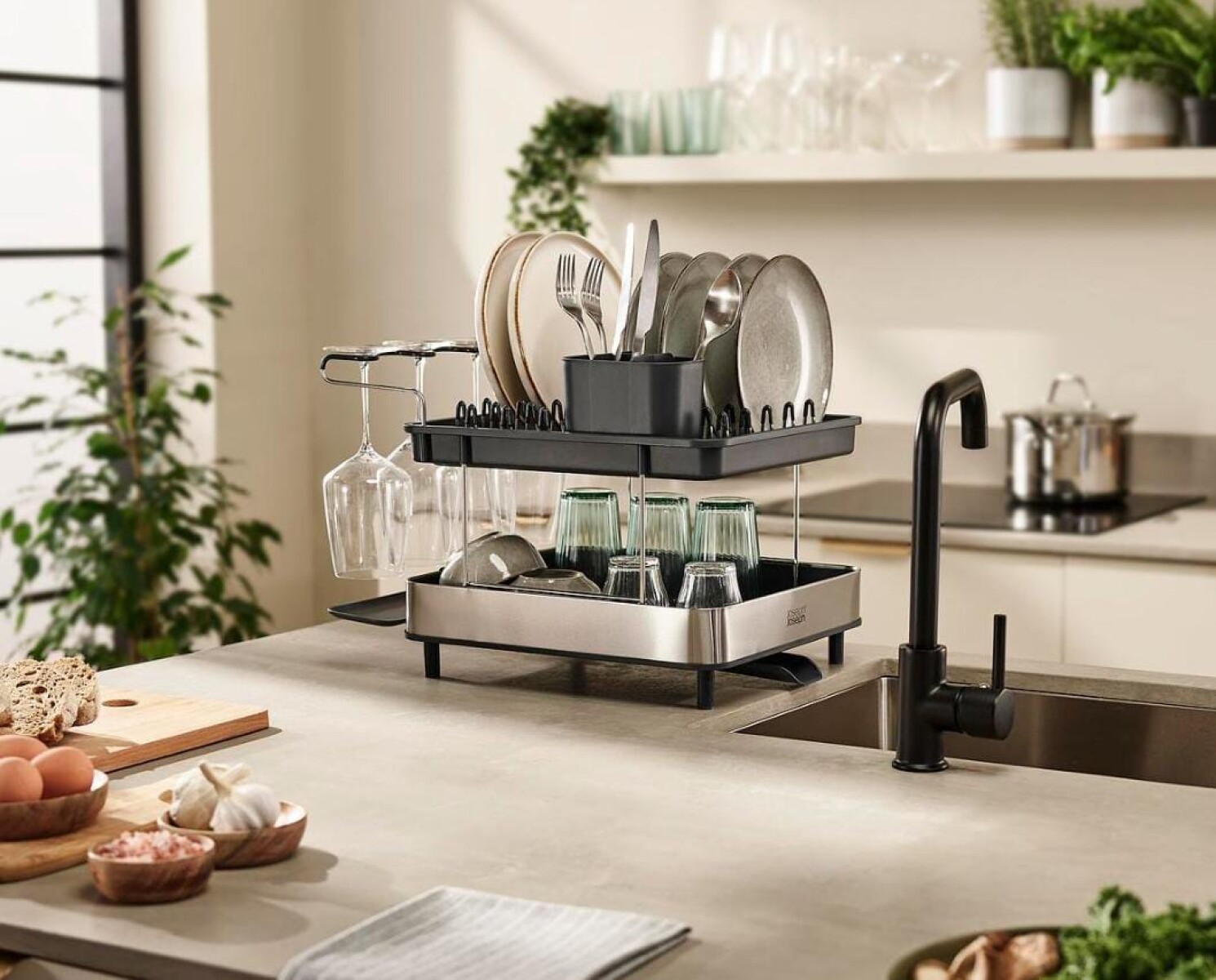 Escurridor de Platos 2 Niveles Joseph Joseph Excel™ Steel 