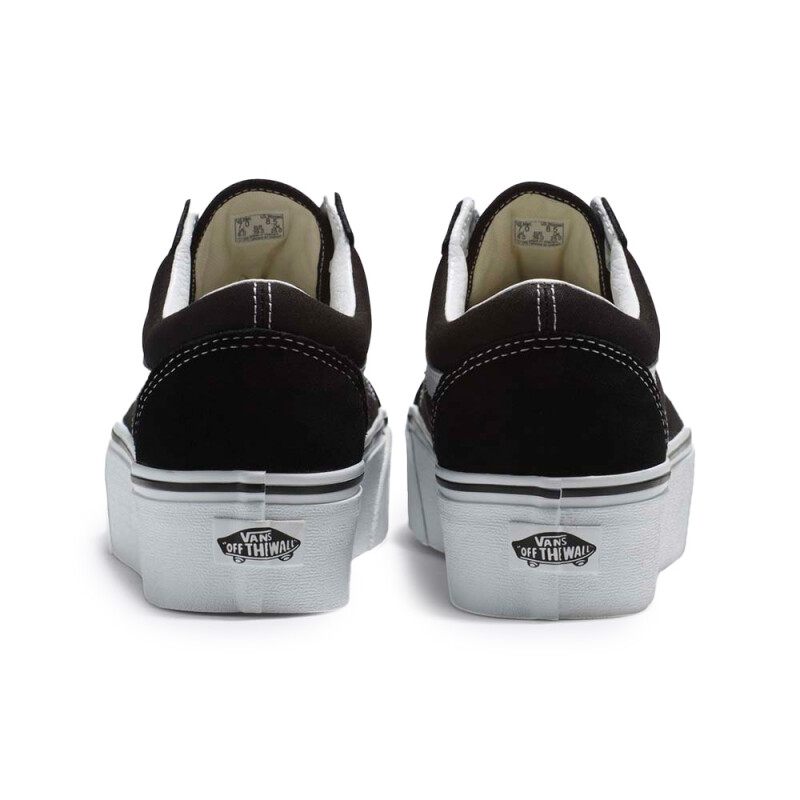 Zapatillas Vans Old Skool Stackform Mujer Suede/canvas Black/true White