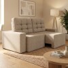 Sillón Cama Reclier Pequim 2 Cuerpos - Extensible Marrón
