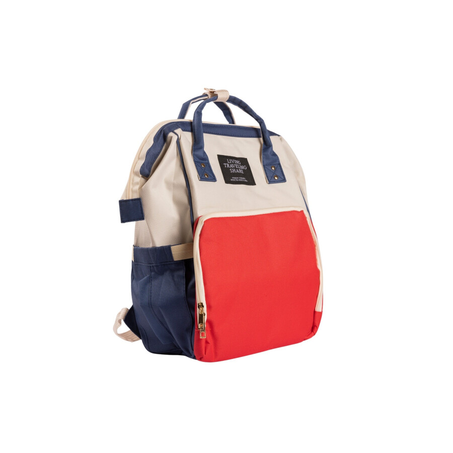 CHERRY MOM BAG BEIGE/RED