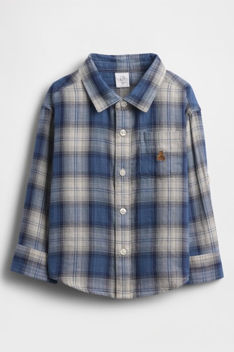 Camisa Toddler Niño Multi Blue Plaid