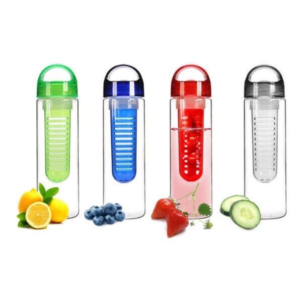 Botella Agua Con Infusor De Rusee 730 Ml Deporte Fruta Color Variante Azul