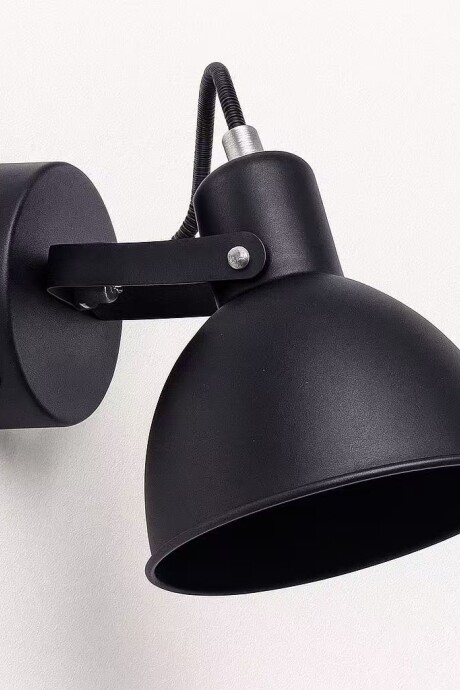 Spot Orientable Para Adosar En Techo / Pared 1 Luz Negro