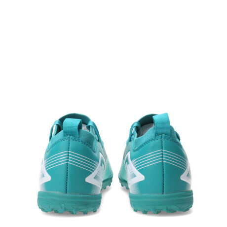 Championes de Fútbol 5 Infantiles Umbro Vibe TF Turquesa Agua - Blanco