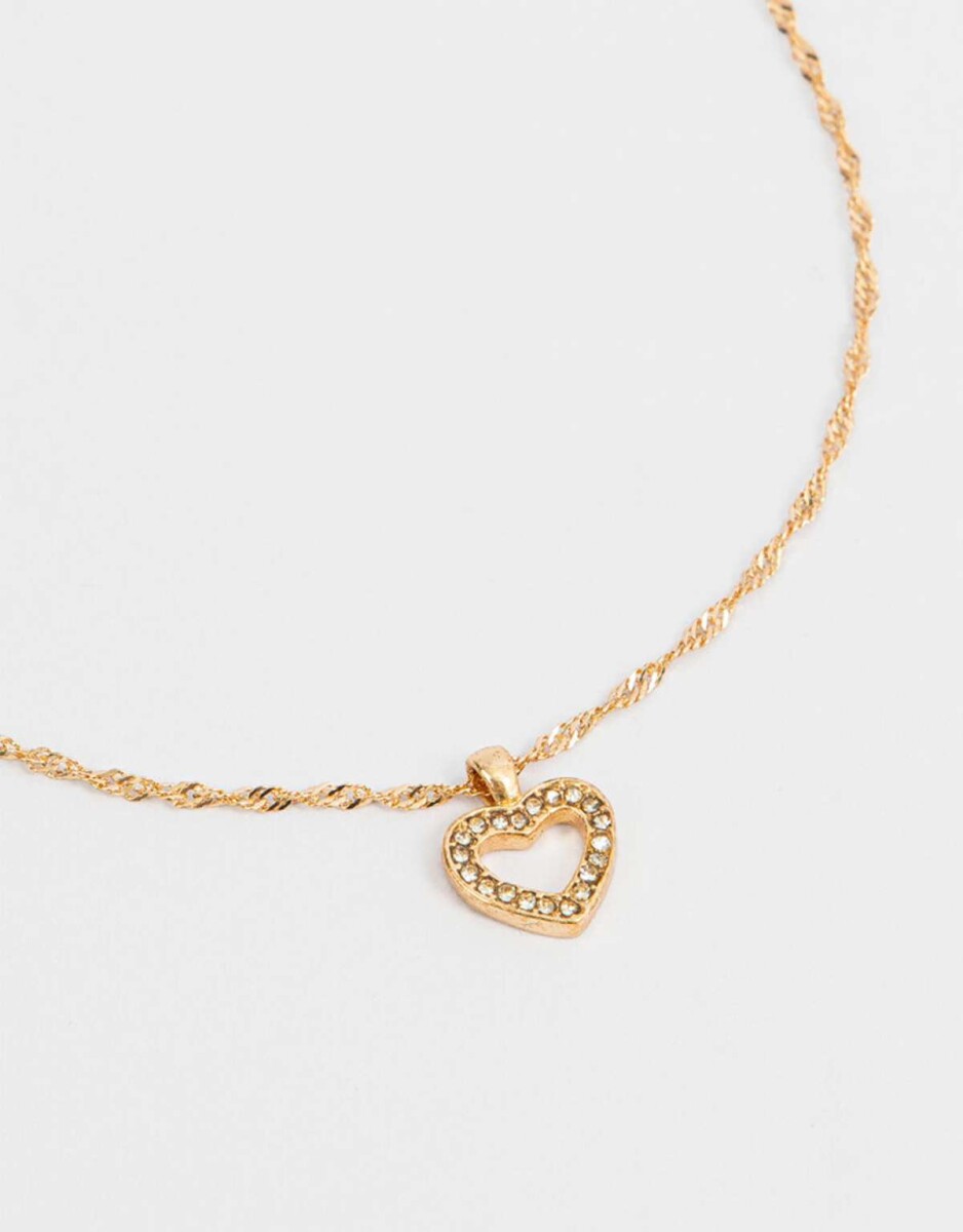 Cadena Con Dije De Corazón - Dorado 