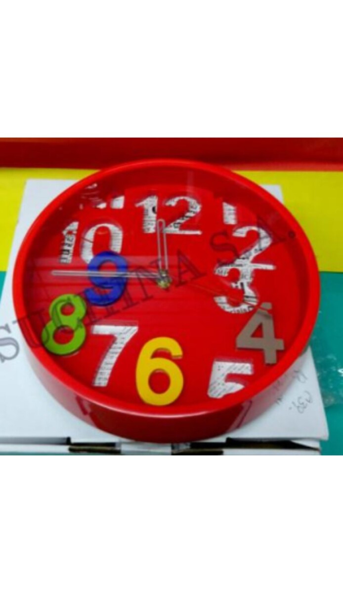 RELOJ PARED REDONDO 25CM 