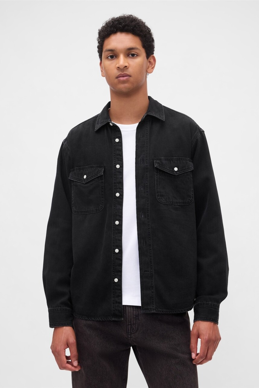 Camisa De Jean Ultrasoft Hombre Black 1