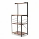 Mueble auxiliar Rack organizador 4 niveles de cocina Hierro y MDF Sin Color