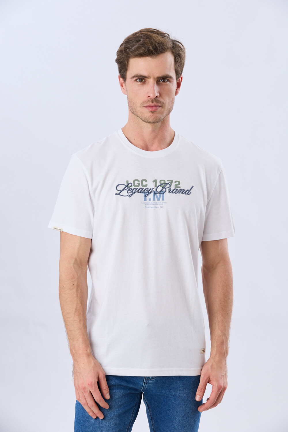 REMERA ESTAMPADA DE ALGODÓN Blanco